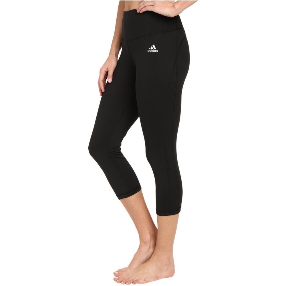 Adidas Womens Performance Mid Rise 3/4 Capri